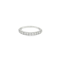 Jai's 14K White Gold 0.5-carat Diamond Semi-pave Ring