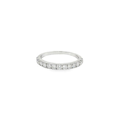 Jai's 14K White Gold 0.5-carat Diamond Semi-pave Ring