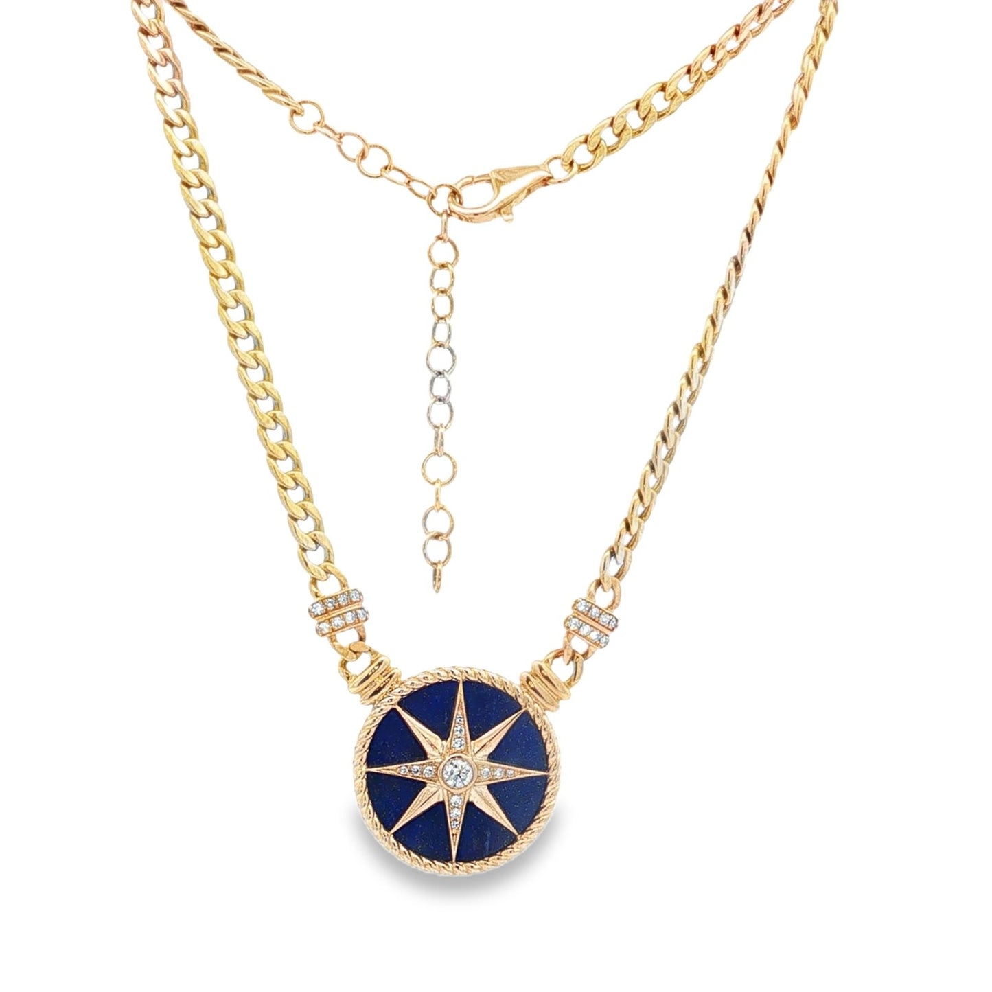 Jai's 14K Yellow Gold Diamond & Lapis Lazuli Northstar Necklace