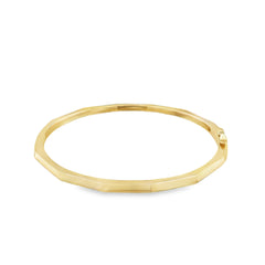 Jai's 14K Yellow Gold Faceted Bangle