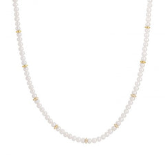 Jai's 14K Yellow Gold Pearl & Diamond Necklace