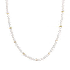 Jai's 14K Yellow Gold Pearl & Diamond Necklace
