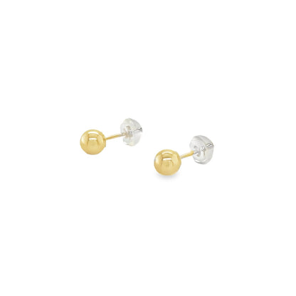 Jai's 14K Yellow Gold 5MM Sphere Studs