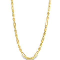 Jai's 14K Yellow Gold Figarope Chain