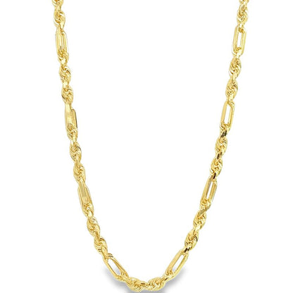 Jai's 14K Yellow Gold Figarope Chain