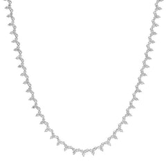 Jai's 14K White Gold 3-carat Diamond Tennis Necklace