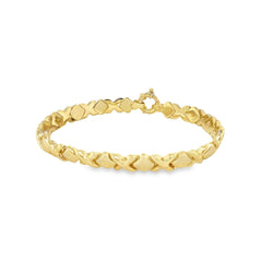 Jai's 14K Yellow Gold X Link Chain Bracelet - 7.5"