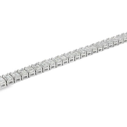 Jai's 18K White Gold 12-carat Emerald-cut Tennis Bracelet