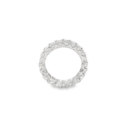 Jai's 18K White Gold Emerald-cut Diamond Eternity Wedding Band