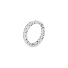 Jai's 18K White Gold Oval Diamond Pave Wedding Band