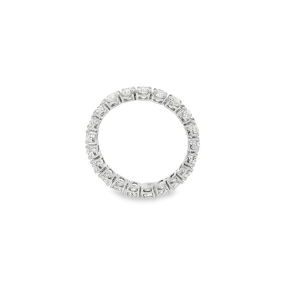 Jai's 18K White Gold Oval Diamond Pave Wedding Band