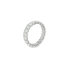 Jai's 18K White Gold Oval Diamond Pave Wedding Band
