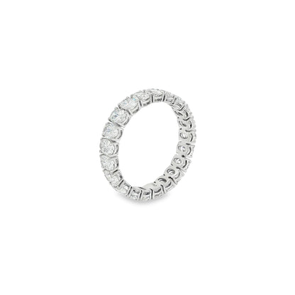 Jai's 18K White Gold Oval Diamond Pave Wedding Band