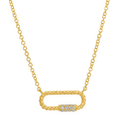 Jai's 14K Yellow Gold Diamond Station Necklace