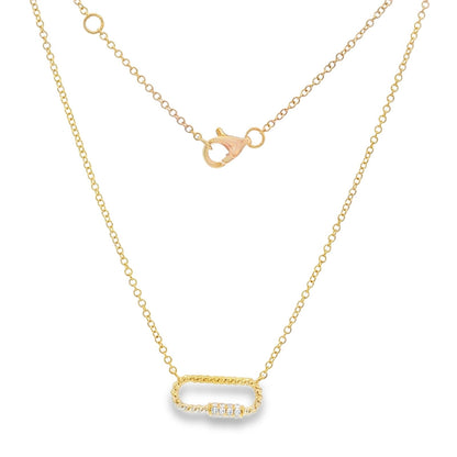 Jai's 14K Yellow Gold Diamond Station Necklace