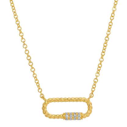 Jai's 14K Yellow Gold Diamond Station Necklace