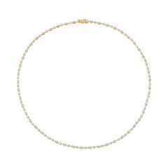 Jai's 14K Yellow Gold 3-carat Diamond Tennis Necklace