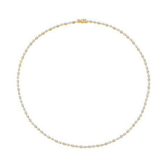 Jai's 14K Yellow Gold 3-carat Diamond Tennis Necklace