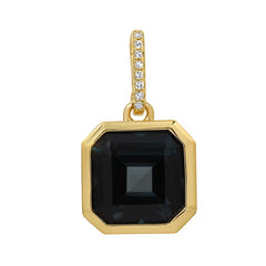Jai's 14K Yellow Gold Blue Topaz & Diamond Pendant
