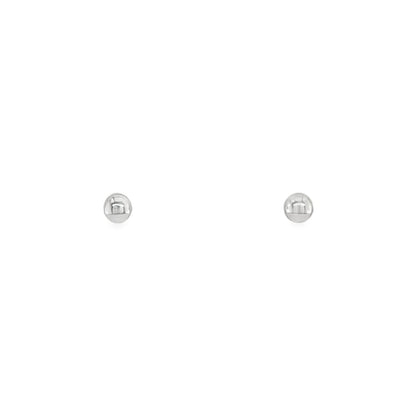 Jai's 14K White Gold 3MM Sphere Studs