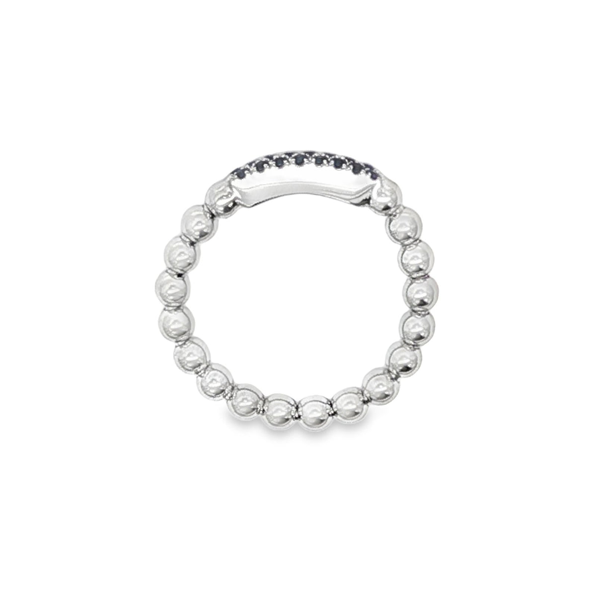 Hulchi Belluni's 18K White Gold Sapphire Tresore Ring