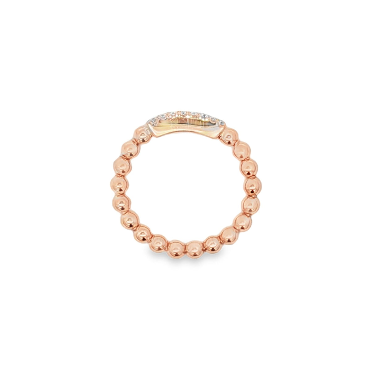 Hulchi Belluni's 18K Rose Gold Diamond Tresore Ring