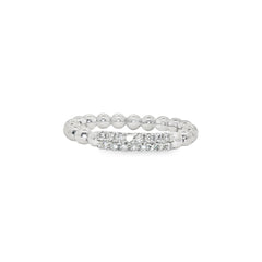 Hulchi Belluni's 18K White Gold Diamond Tresore Ring