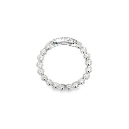 Hulchi Belluni's 18K White Gold Diamond Tresore Ring