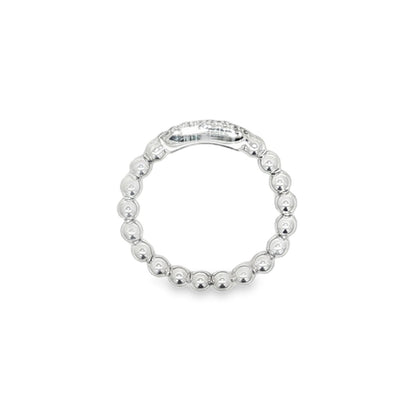 Hulchi Belluni's 18K White Gold Diamond Tresore Ring