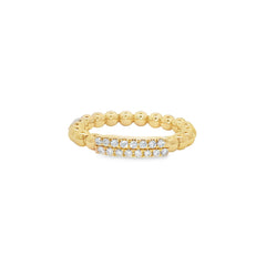 Hulchi Belluni's 18K Yellow Gold Diamond Tresore Ring