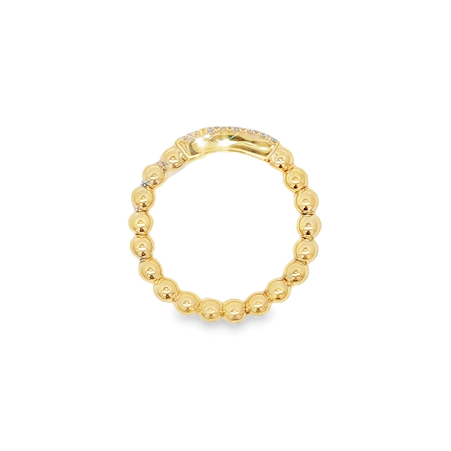 Hulchi Belluni's 18K Yellow Gold Diamond Tresore Ring