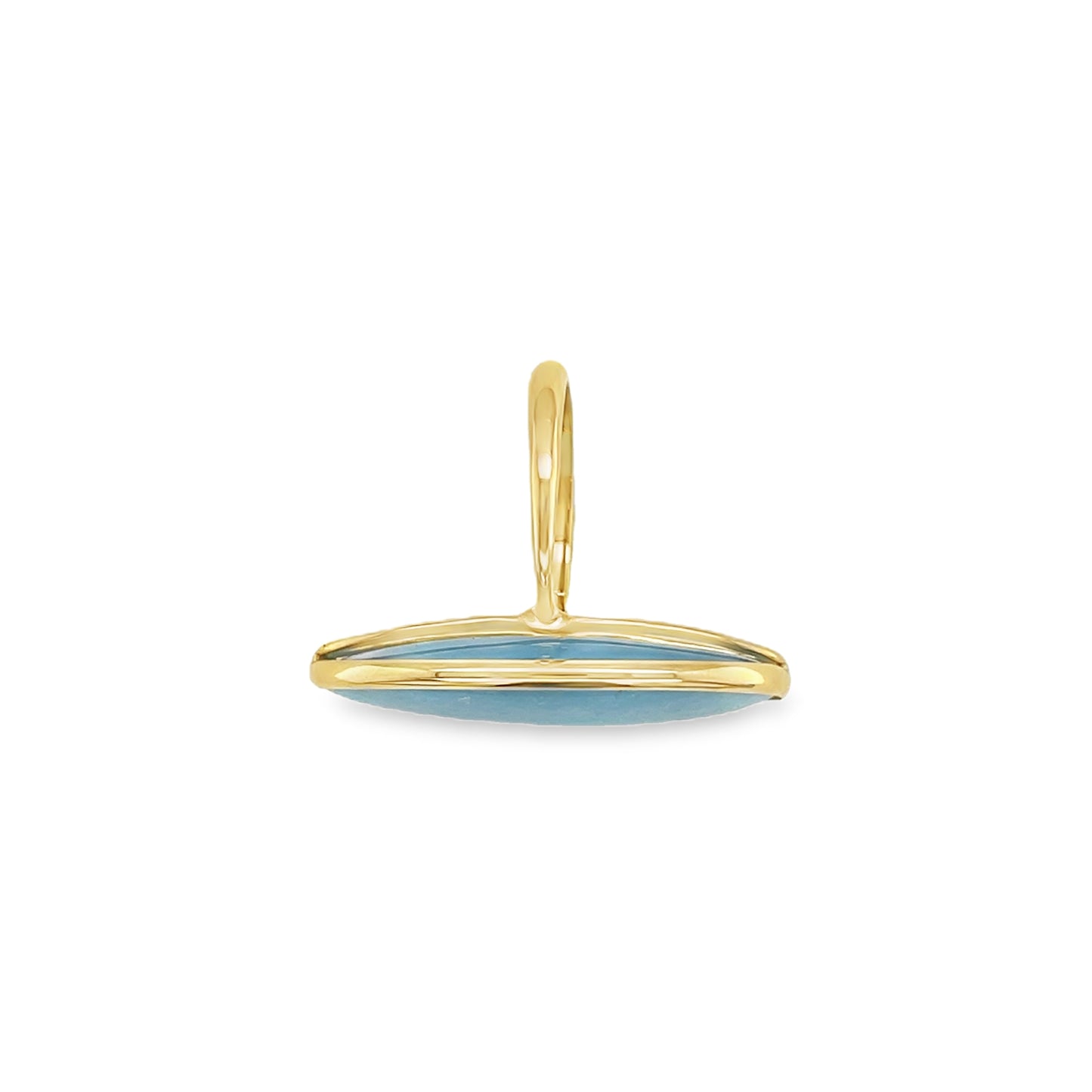 Jai's 18K Yellow Gold Oval Aquamarine Ring