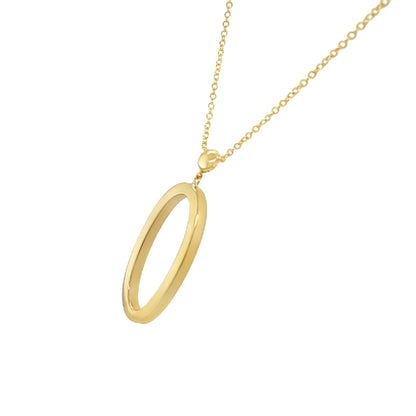 Jai's 18K Yellow Gold Oval Pendant Necklace