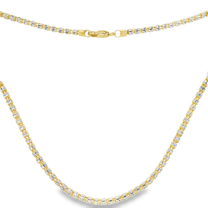 Jai's 14K Two-tone Cube Chain