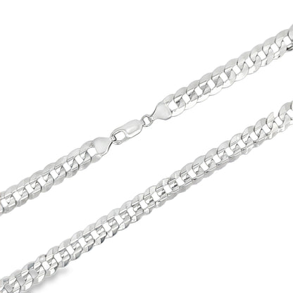 Jai's 14K White Gold Flat Cuban Curb Chain