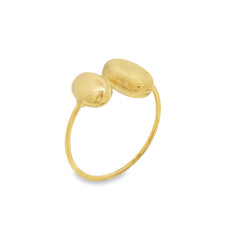 Jai's 18K Yellow Gold Satin Oval Ring