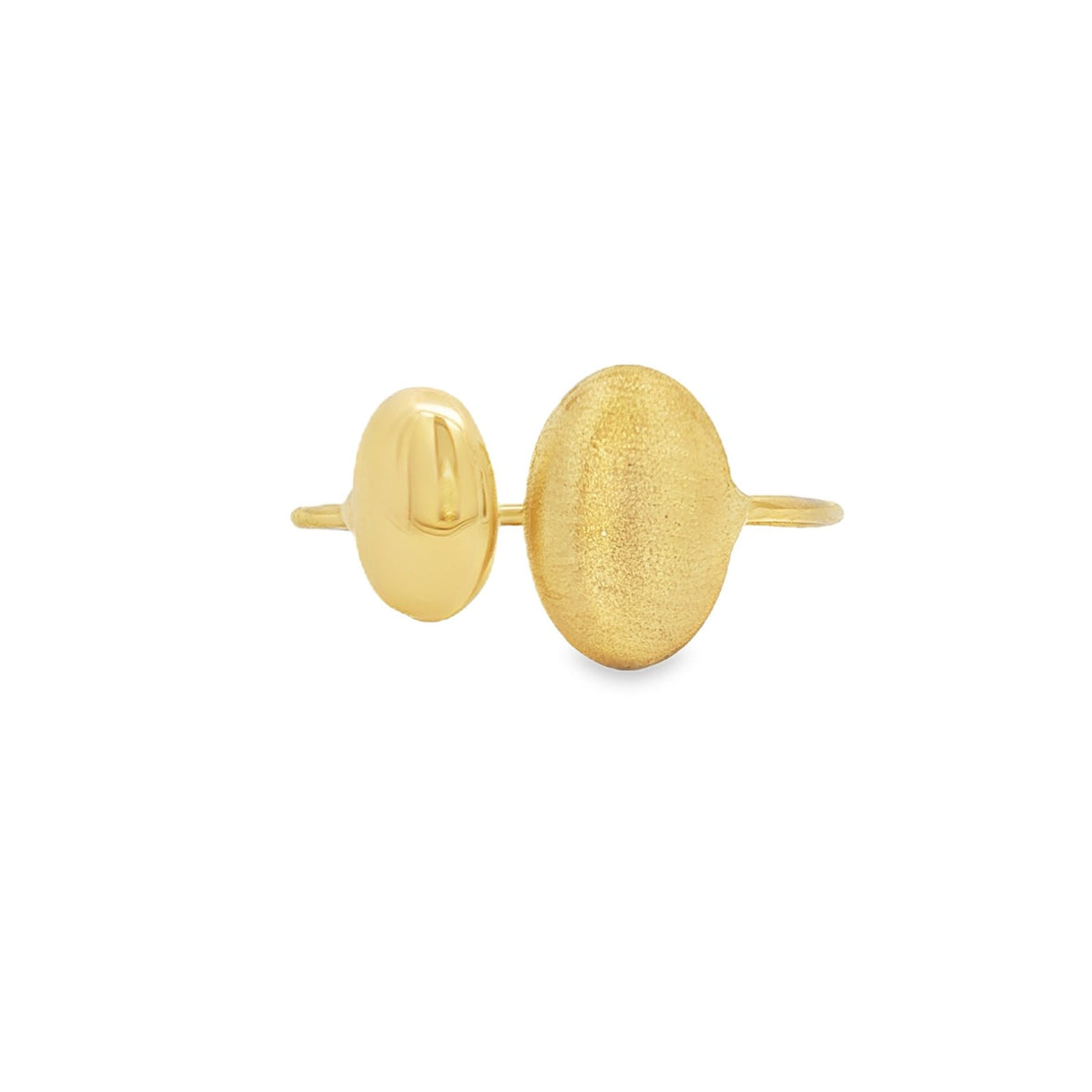 Jai's 18K Yellow Gold Satin Oval Ring