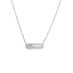 Hulchi Belluni's 18K White Gold Diamond Tresore Necklace