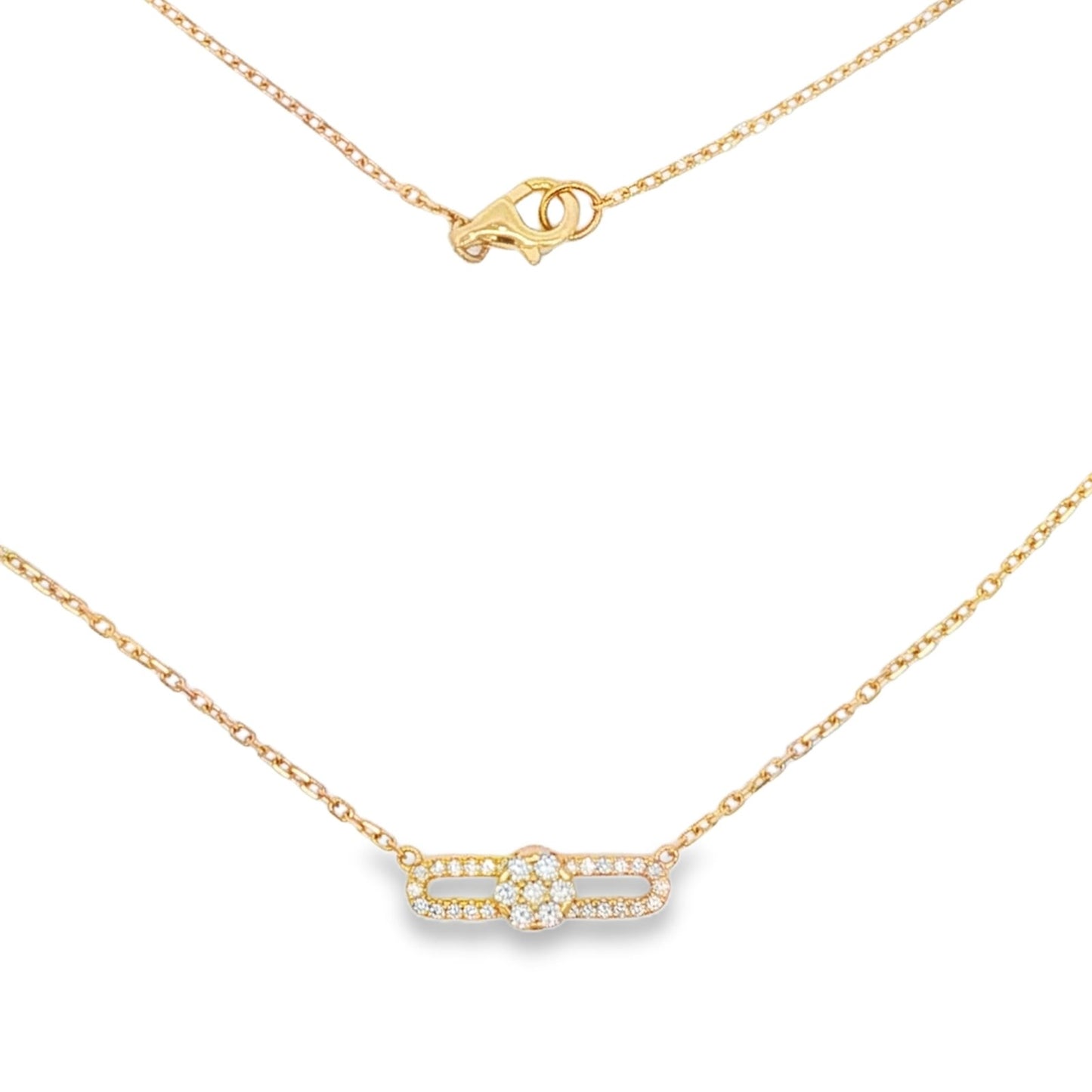 Hulchi Belluni's 18K Yellow Gold Diamond Tresore Necklace