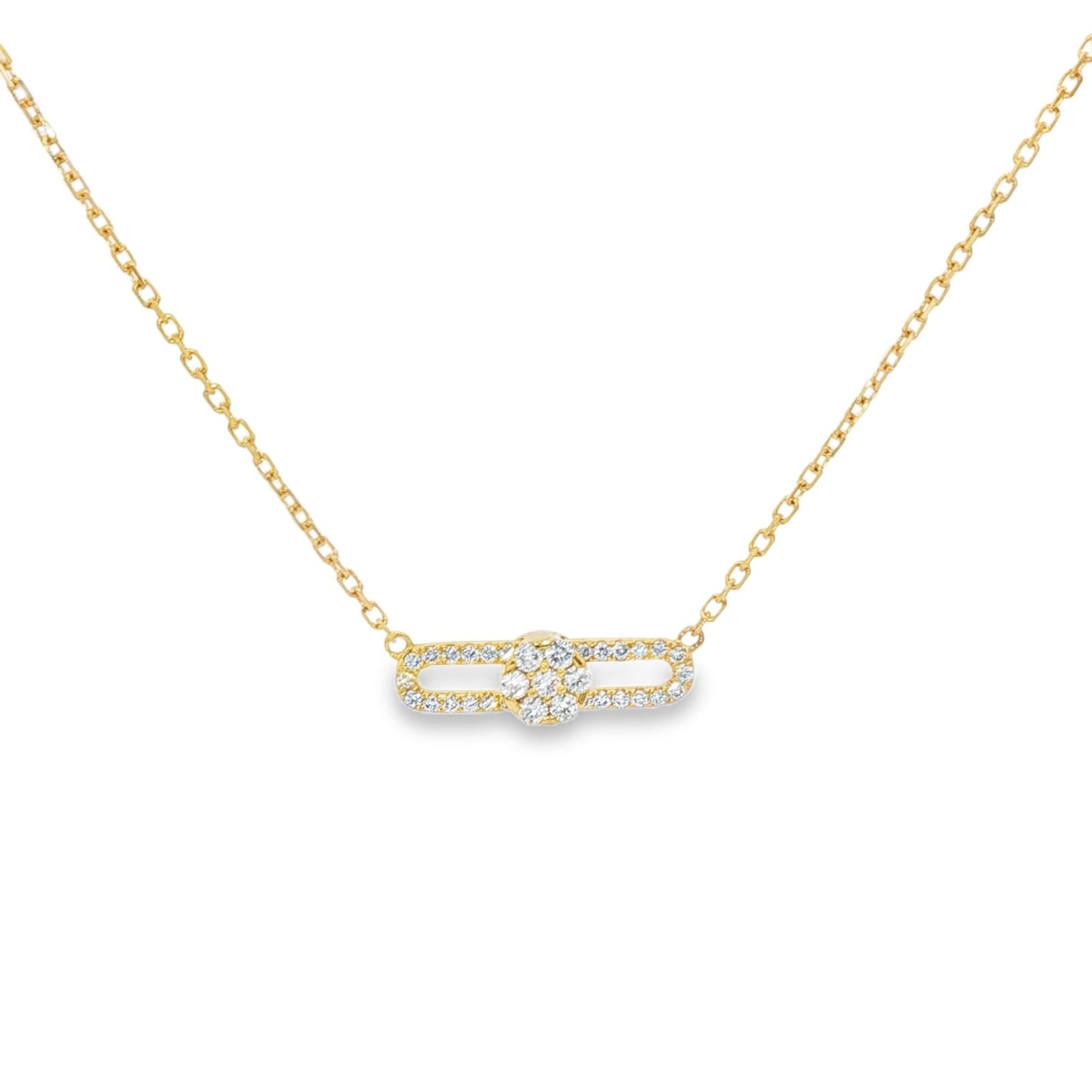 Hulchi Belluni's 18K Yellow Gold Diamond Tresore Necklace