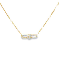Hulchi Belluni's 18K Yellow Gold Diamond Tresore Necklace