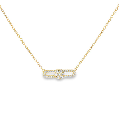 Hulchi Belluni's 18K Yellow Gold Diamond Tresore Necklace