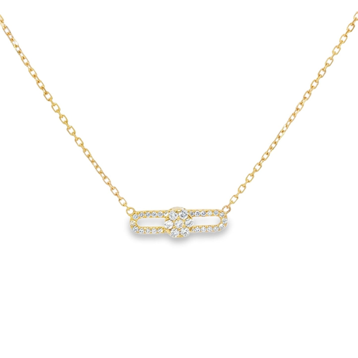 Hulchi Belluni's 18K Yellow Gold Diamond Tresore Necklace
