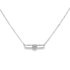 Hulchi Belluni's 18K White Gold Diamond Tresore Necklace