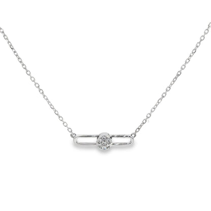 Hulchi Belluni's 18K White Gold Diamond Tresore Necklace