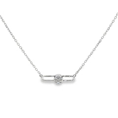 Hulchi Belluni's 18K White Gold Diamond Tresore Necklace