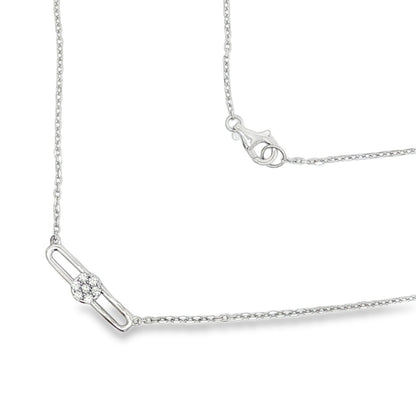 Hulchi Belluni's 18K White Gold Diamond Tresore Necklace