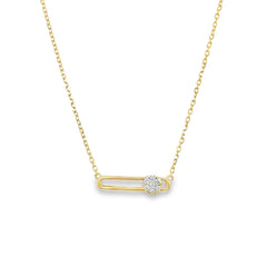 Hulchi Belluni's 18K Yellow Gold Diamond Tresore Necklace