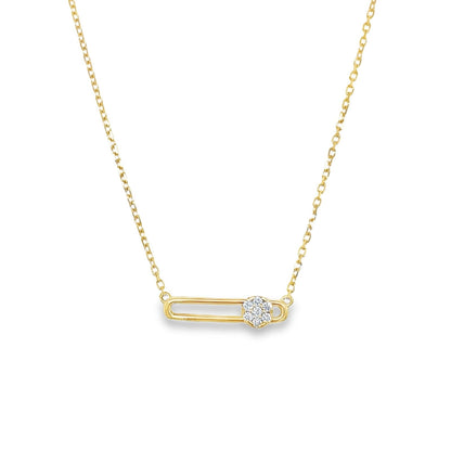 Hulchi Belluni's 18K Yellow Gold Diamond Tresore Necklace