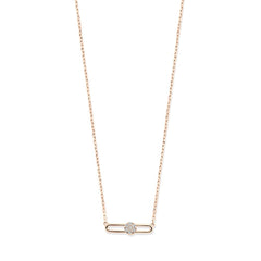 Hulchi Belluni's 18K Rose Gold Diamond Tresore Necklace